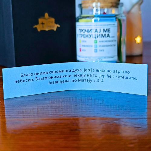 POKLON TEGLICA SA MUDRIM STIHOVIMA IZ SVETOG PISMA ZA 90 DANA