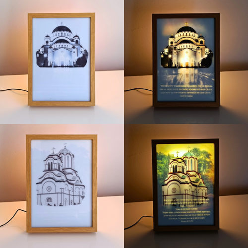 LED Slike SLAVE i MANASTIRI